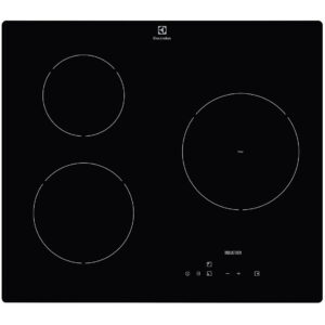 Plita incorporabila Electrolux E6203IOK, Inductie, 3 Zone de gatit, Touch control, 59 cm, Negru
